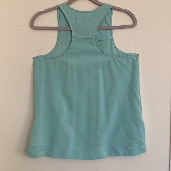 DIANEvonFURSTENBURG DVF Womens Tank Top Size 8 Racerback 100% Silk Pastel Career - Picture 11 of 12
